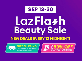 Lazada Flash Beauty Sale: Get Up to 50% OFF + Free Shipping on Beauty Care Products